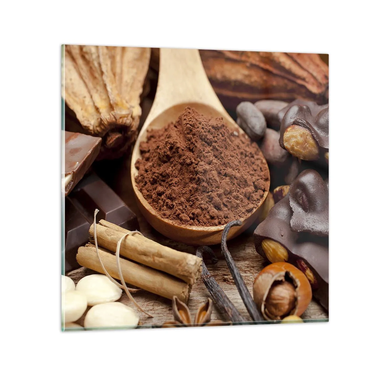 Glass picture - Best for Stress - 50x50 cm