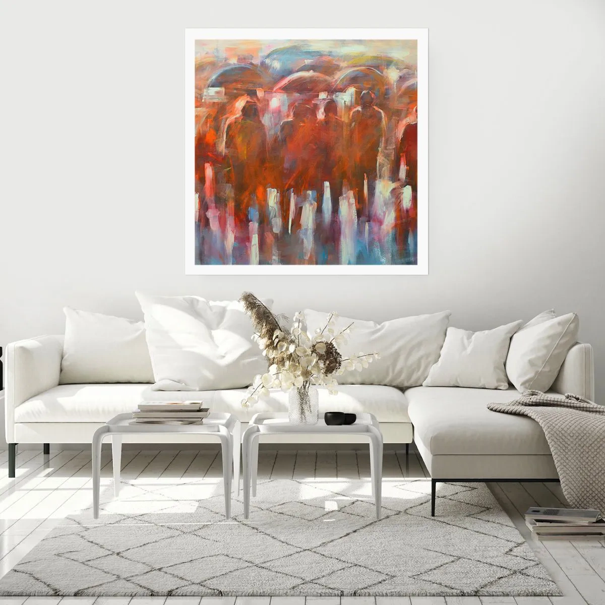 Poster - Equal in Rain and Fog - 50x50 cm