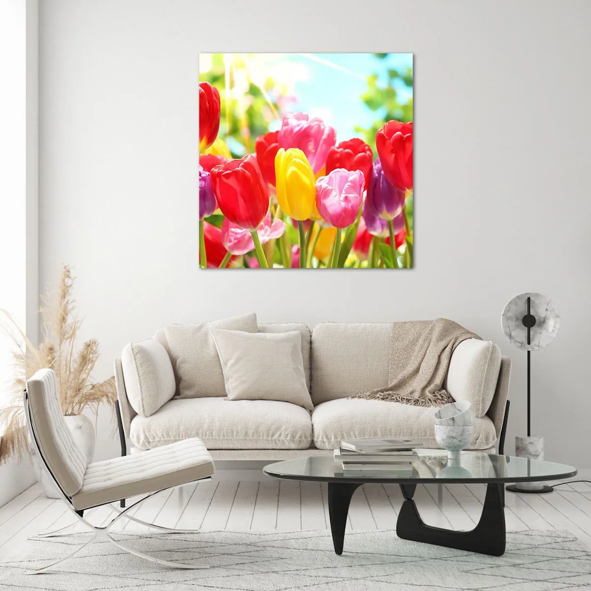 Glass picture - It is Us, Colour of May! - 30x30 cm