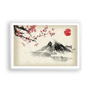 Poster in white frmae - Love Japan - 91x61 cm