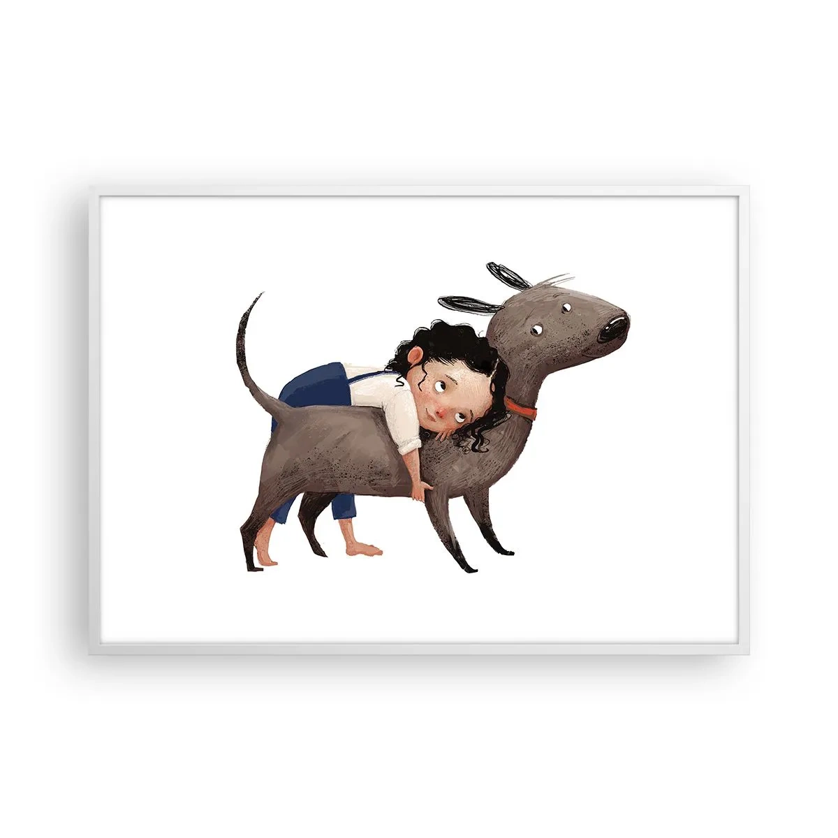 Poster in white frmae - Best Friends - 100x70 cm