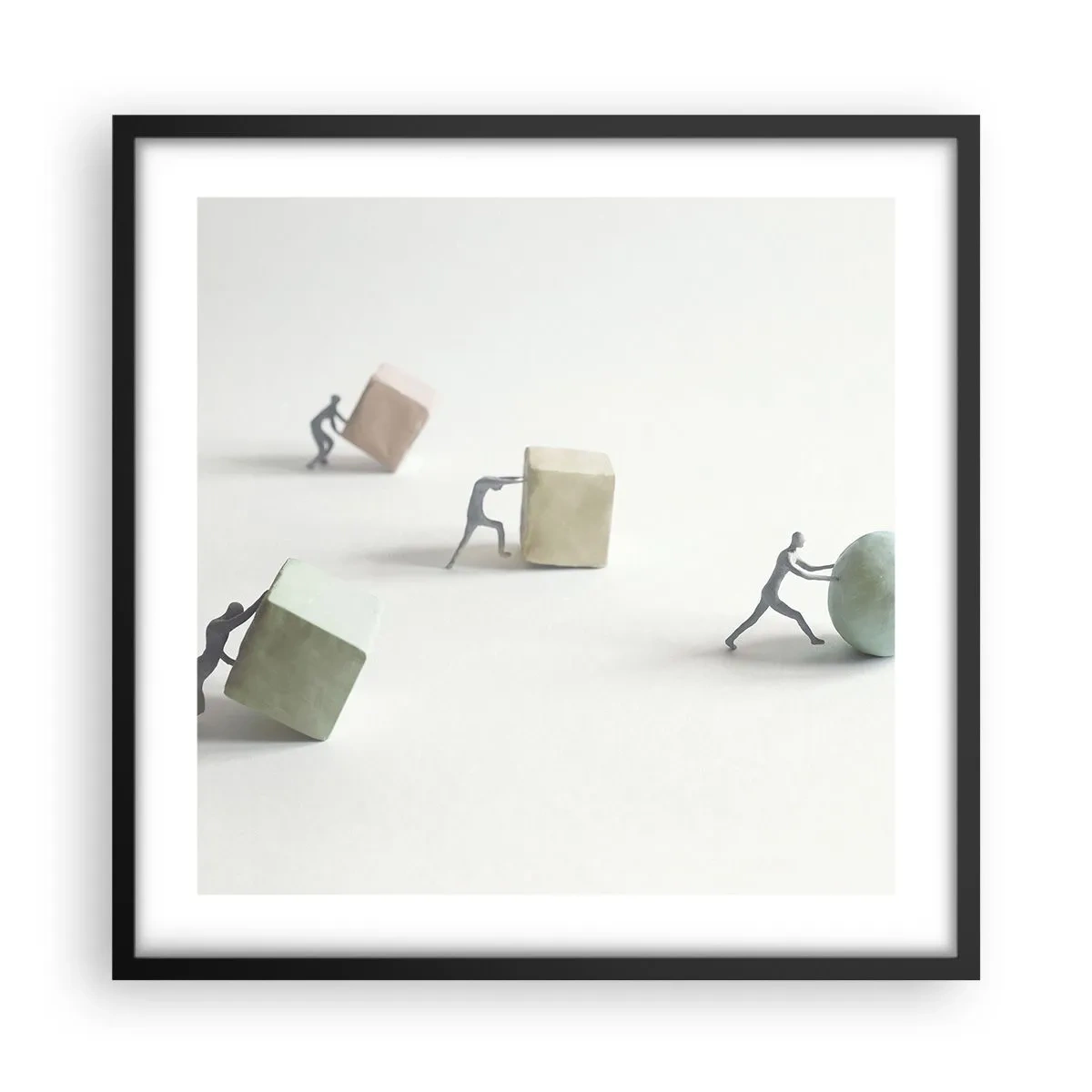 Poster in black frame - That's Life - 50x50 cm