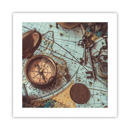 Poster - For Adventurers - 40x40 cm