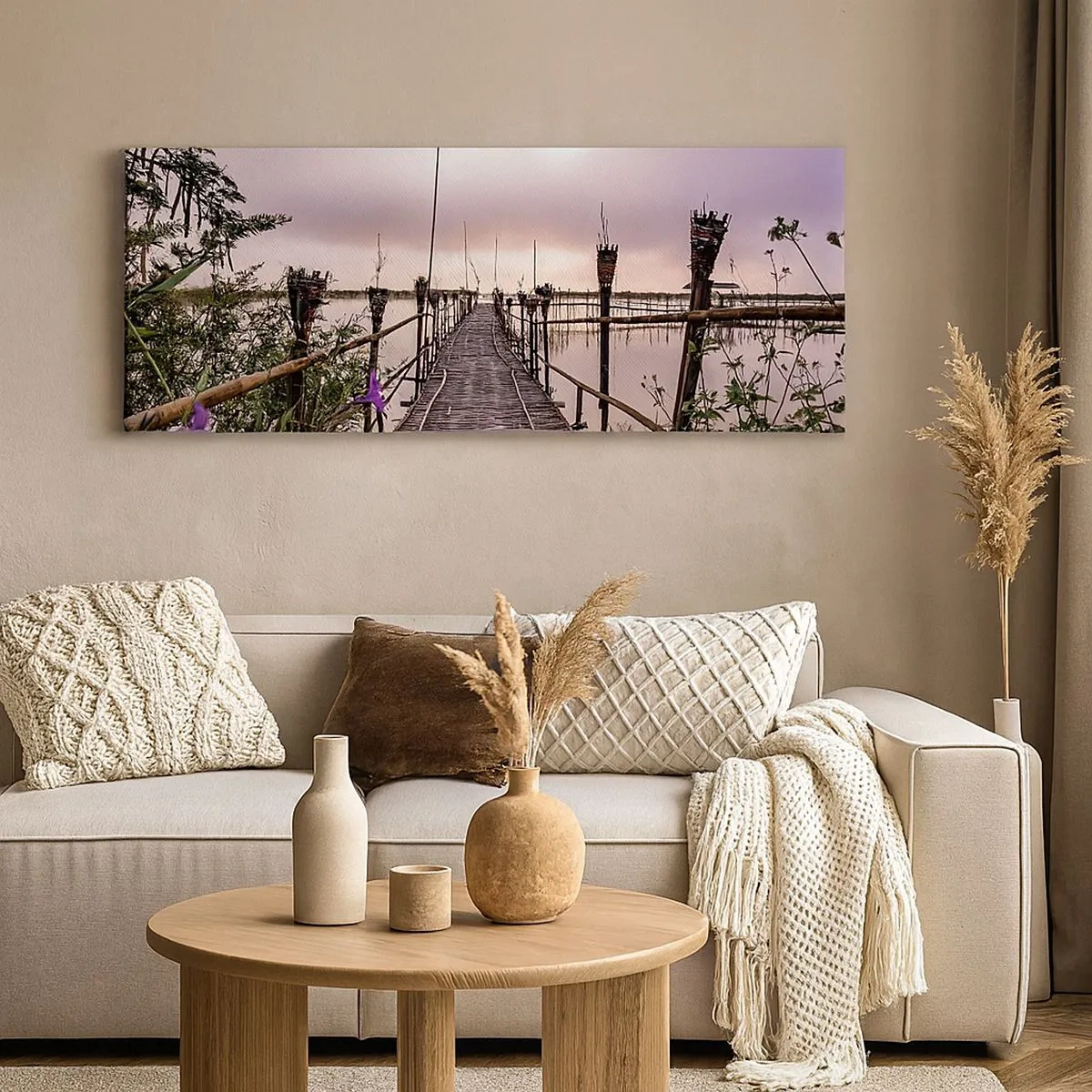 Canvas picture - Peace and Quiet of Asia - 100x40 cm