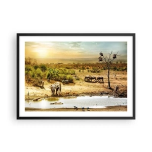 Poster in black frame - There Is a River that Flows from Eden - 70x50 cm