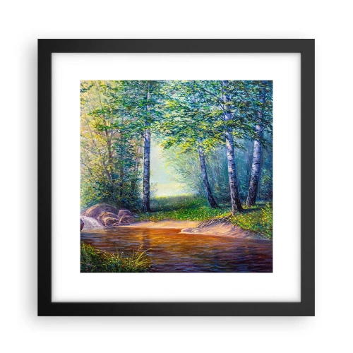 Poster in black frame - Idyllic Scenery - 30x30 cm