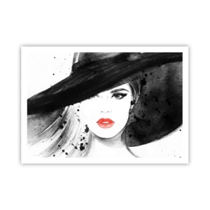 Poster - Lady in Black - 100x70 cm