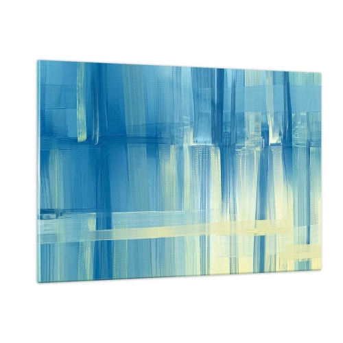 Glass picture - Composition In Turquoise - 120x80 cm