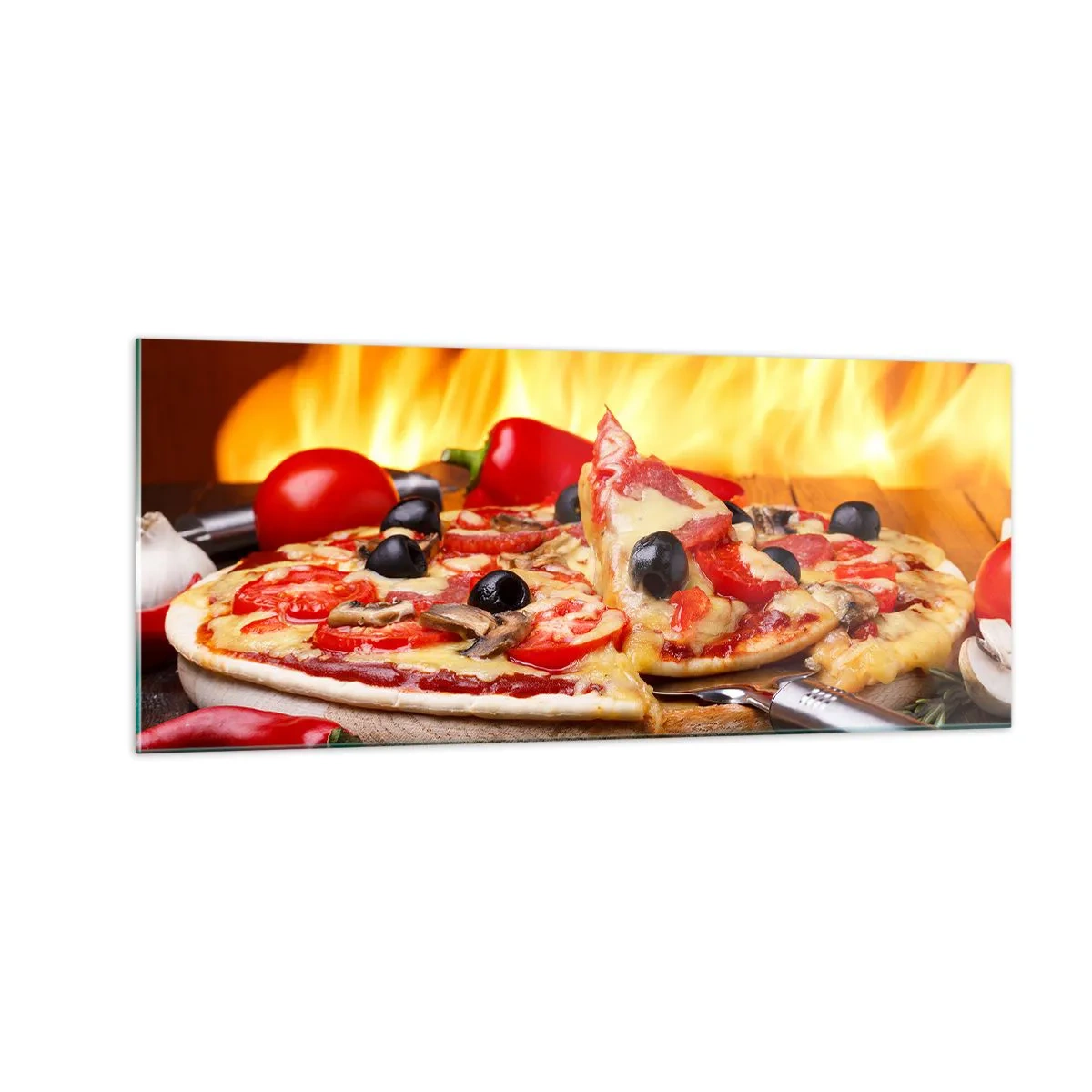 Glass picture - From Italy with Love - 100x40 cm