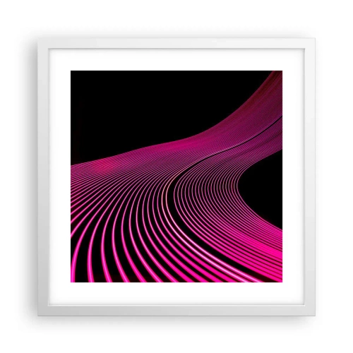 Poster in white frmae - Alley of Light - 40x40 cm