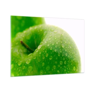 Glass picture - Green, Cool Freshenss - 100x70 cm