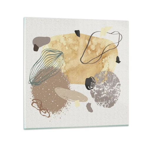 Glass picture - Applied Splashing - 30x30 cm