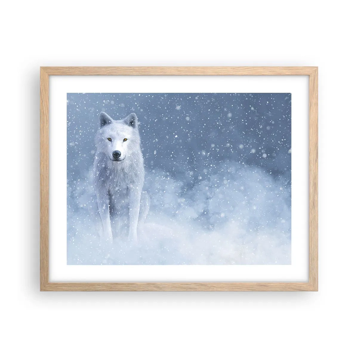 Poster in light oak frame - In Winter Spirit - 50x40 cm