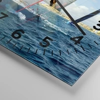 Clock face with numbers