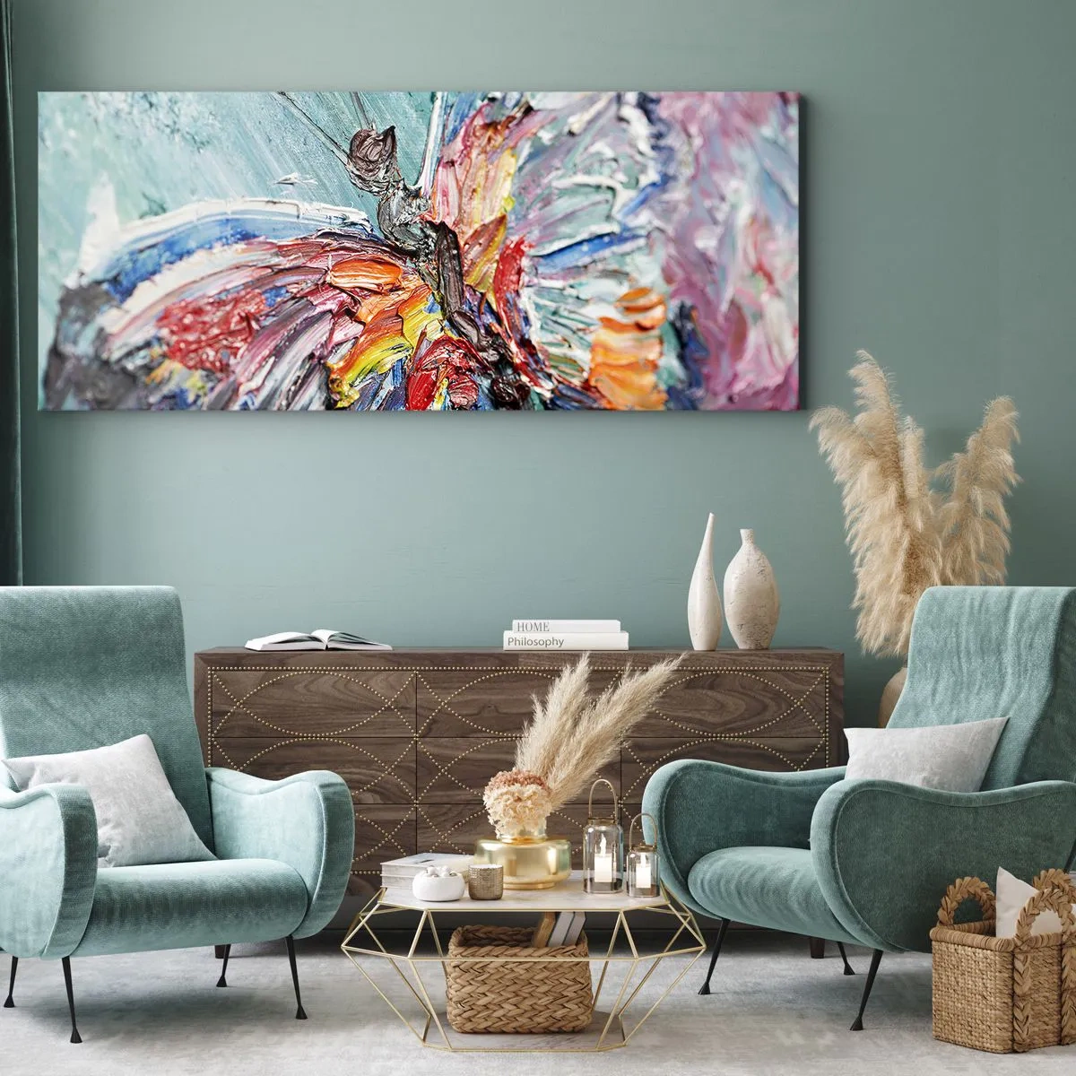 Canvas picture - Painted by Nature - 160x50 cm