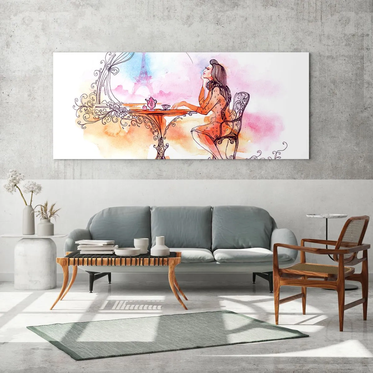 Glass picture - Parisian Chic - 160x50 cm