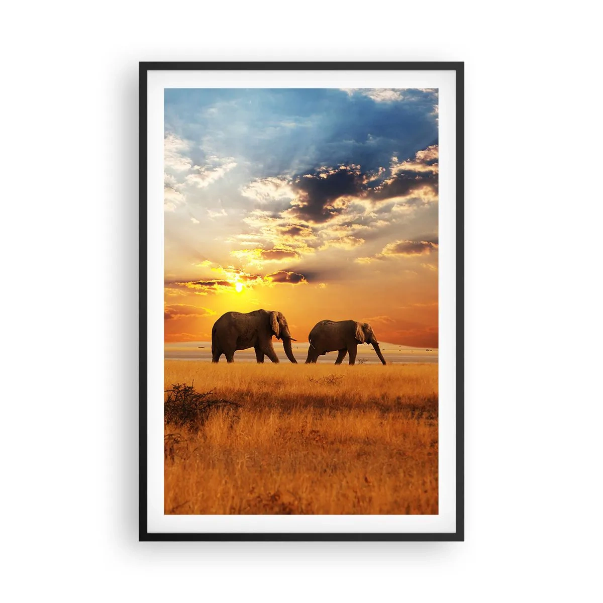 Poster in black frame - Family Walk - 61x91 cm