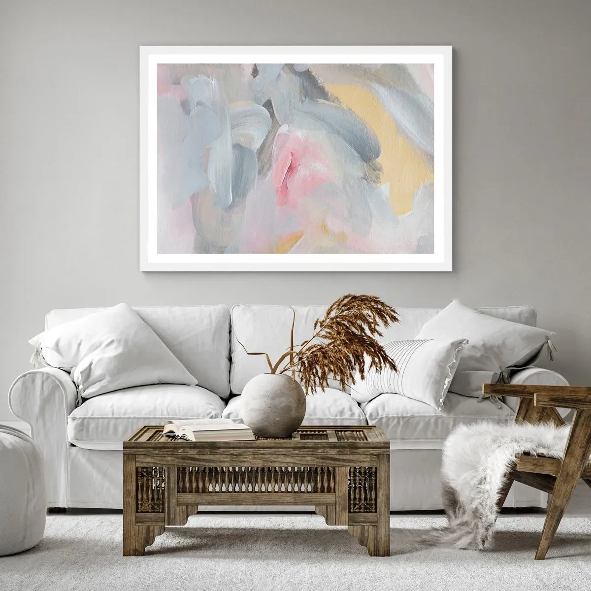 Poster in white frmae - In a Pastel World - 70x50 cm