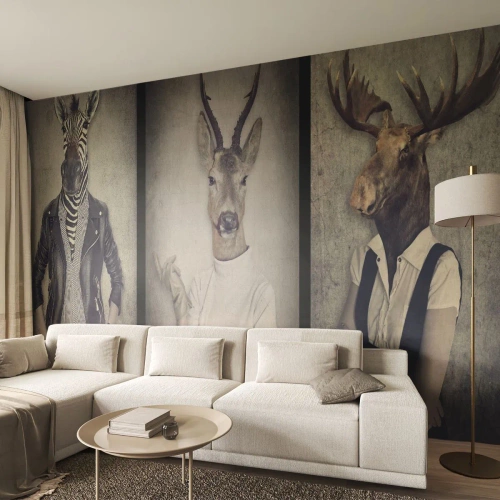 Self-Adhesive Photo Wallpaper Deluxe Sticker - Let Gestures Speak - Abstraction, Fantasy, Ribs - 500x350 cm