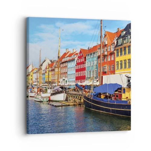 Canvas picture - Joyful Coast - 30x30 cm