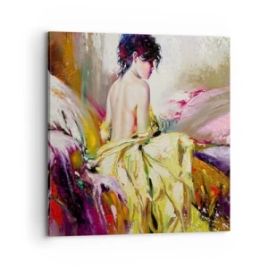 Canvas picture - Graceful in Yellow - 70x70 cm