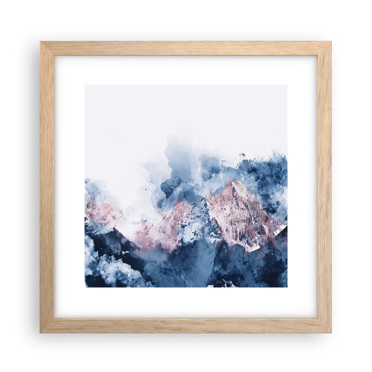 Poster in light oak frame - Those Summits! - 30x30 cm