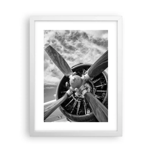 Poster in white frmae - Conquerer of the Skies - 30x40 cm