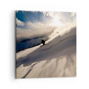 Canvas picture - Mountain Challenge Accepted - 70x70 cm