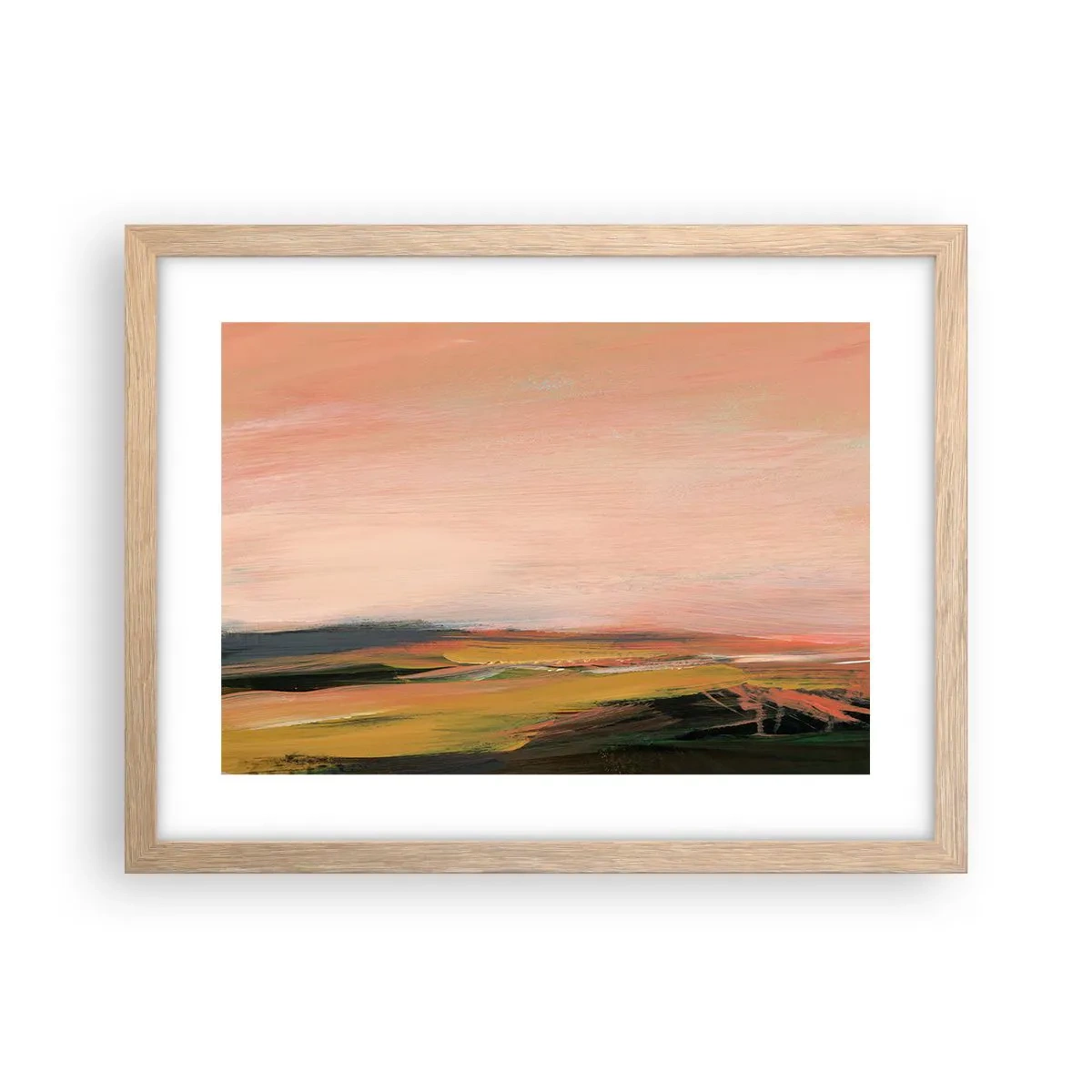 Poster in light oak frame - In Pink Tones - 40x30 cm