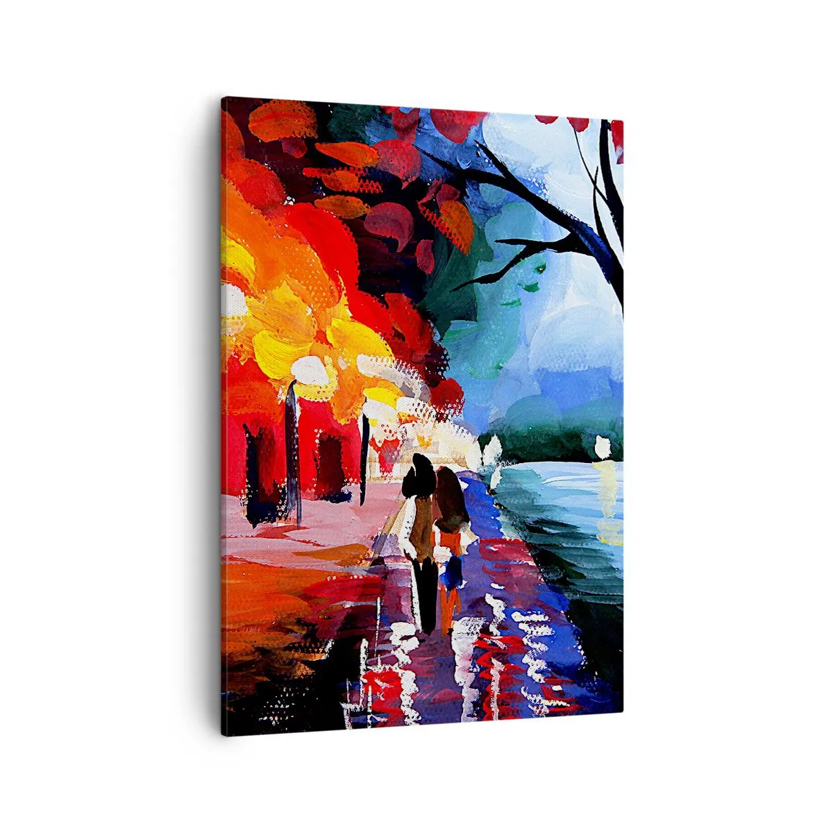 Canvas picture - Flaming Autumn in the Park - 50x70 cm