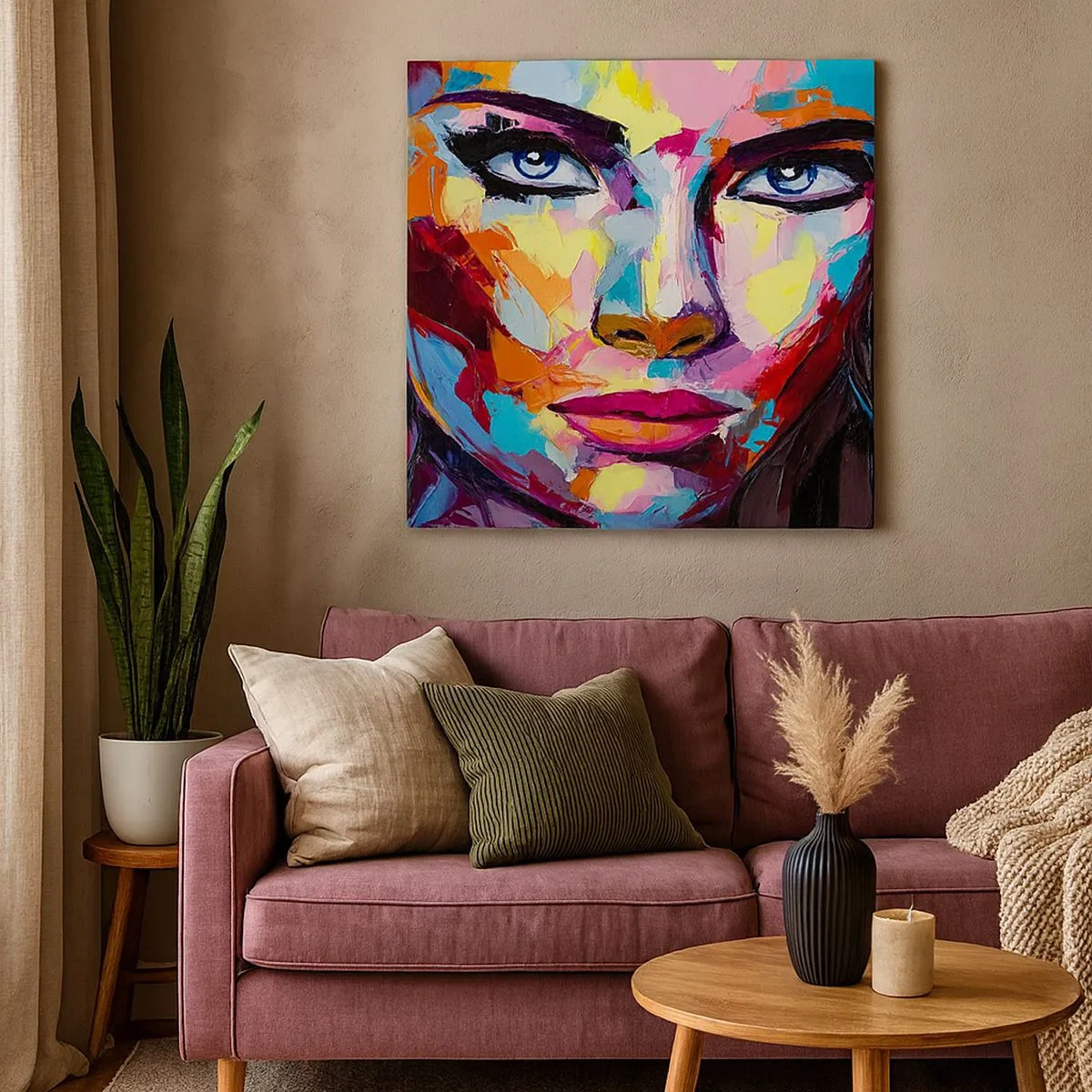Canvas picture - Soul Is Also Colourful - 30x30 cm