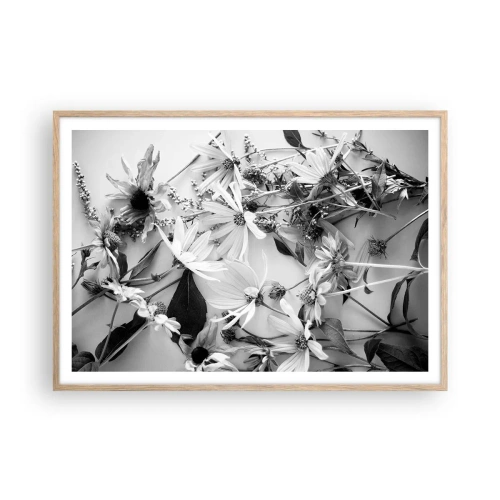 Poster in light oak frame - No-Bouquet of Flowers - 100x70 cm