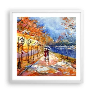 Poster in white frmae - Together to the Limit of Time  - 50x50 cm