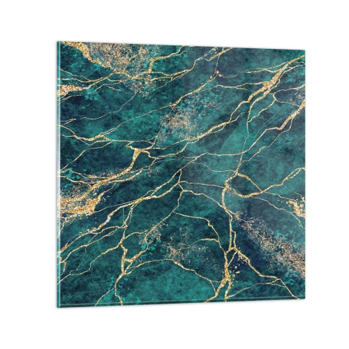 Glass picture - Gold Vein - 40x40 cm