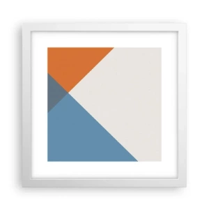 Poster in white frmae - At an Angle… - 30x30 cm