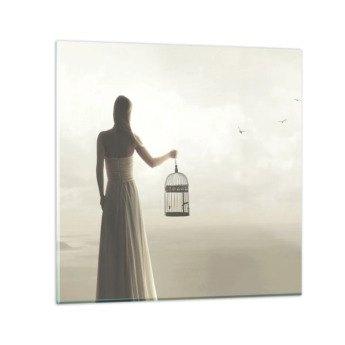 Glass picture - Be Free - 40x40 cm