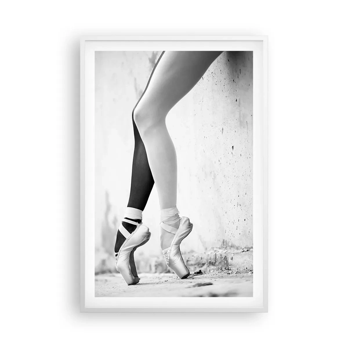 Poster in white frmae - Ballerina, Voila! - 61x91 cm