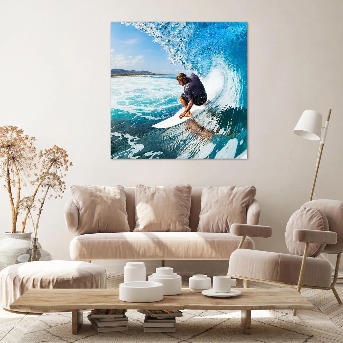 Canvas picture - Dancing with Waves - 50x50 cm