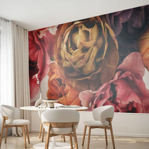 Custom Wallpaper Premium Canvas - Celebration of Life - Bouquet of flowers, Flowers, Peony