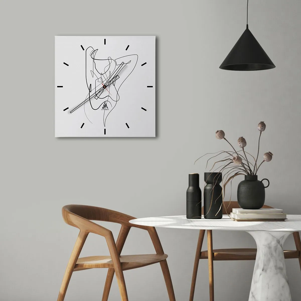 Wall clock - Clock on glass - What You Are Really Like - 40x40 cm