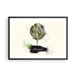 Poster in black frame - Eviva Vegetables! - 70x50 cm