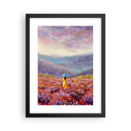 Poster in black frame - In Lavendar World - 30x40 cm