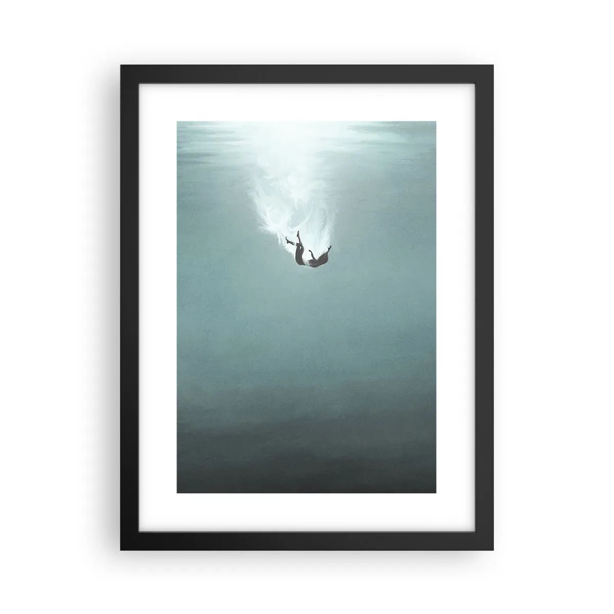 Poster in black frame - In the Arms of the Ocean - 30x40 cm