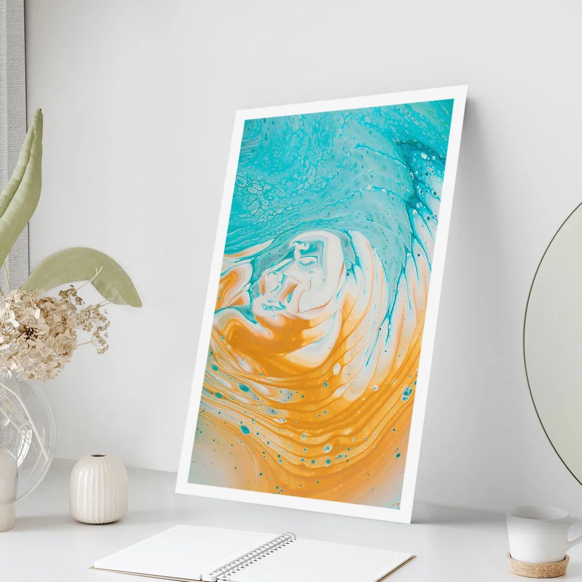Poster - Pastel Swirl - 70x100 cm