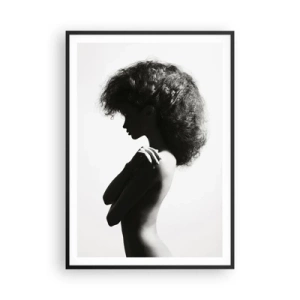 Poster in black frame - Like a Flower on a Thin Stem - 70x100 cm