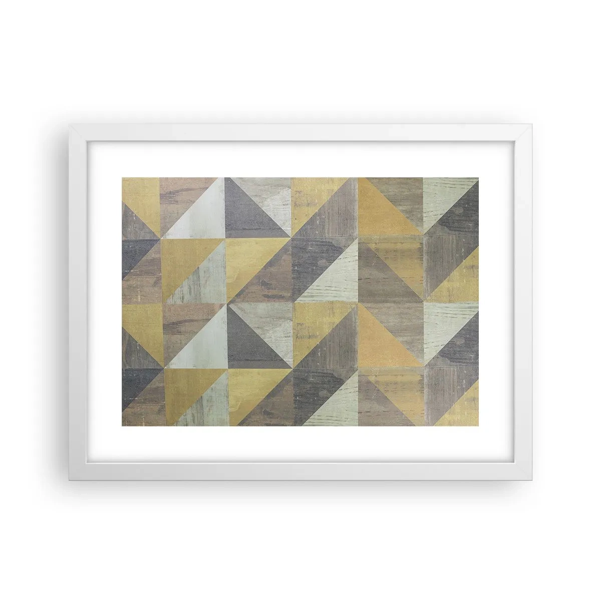 Poster in white frmae - The Art. of Triangles - 40x30 cm