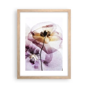 Poster in light oak frame - Flower Body Slide - 30x40 cm