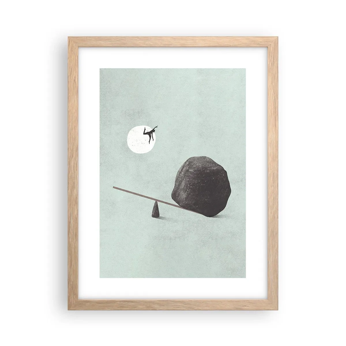 Poster in light oak frame - Dream Come True - 30x40 cm