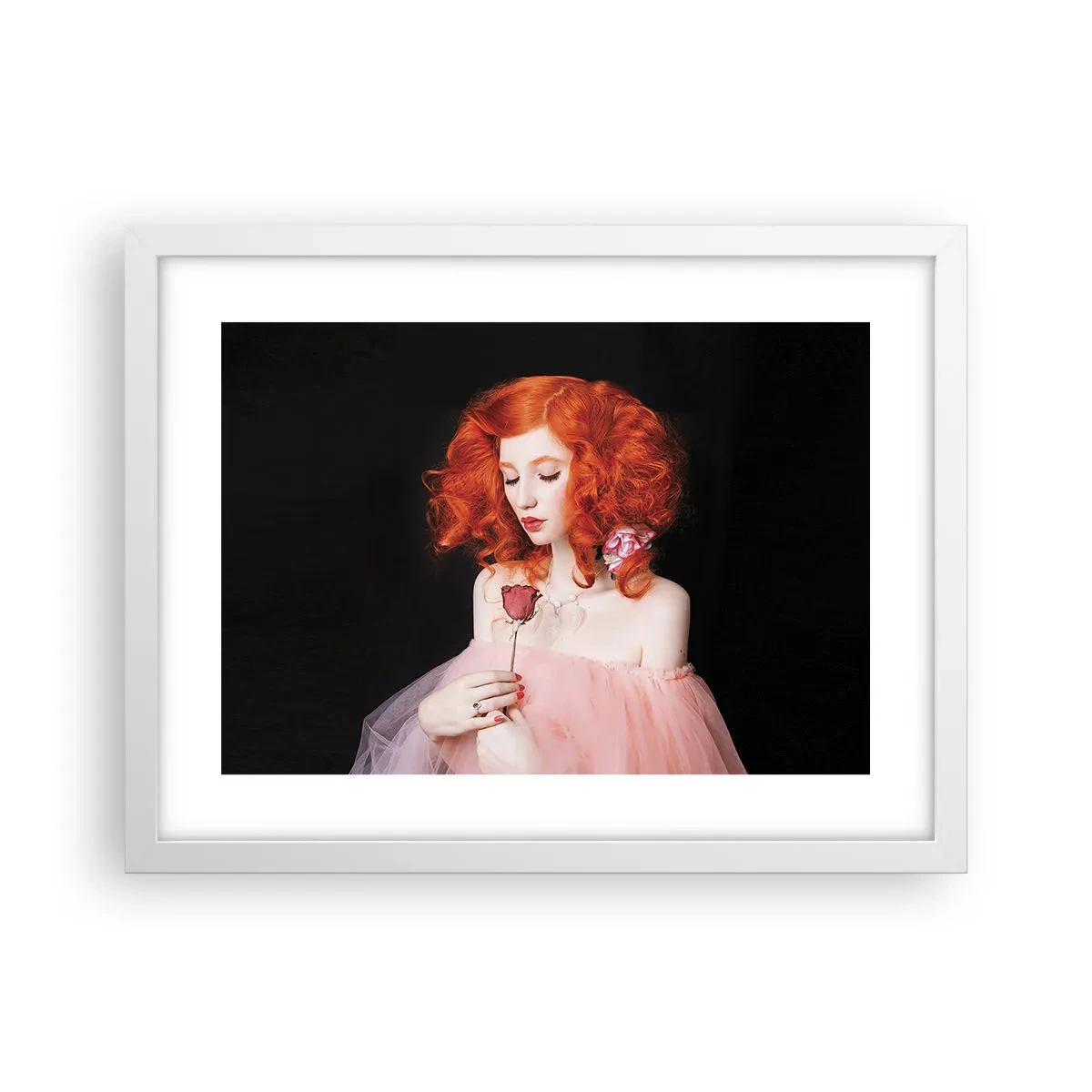 Poster in white frmae - In Baroque Style - 40x30 cm