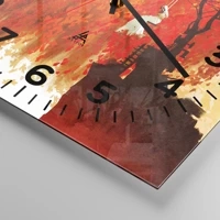 Clock face with numbers